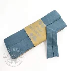 Omvouwelastiek viscose 3 m steel blue