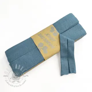 Omvouwelastiek viscose 3 m steel blue