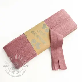 Omvouwelastiek viscose 3 m old pink