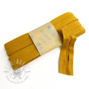 Omvouwelastiek viscose 3 m ochre