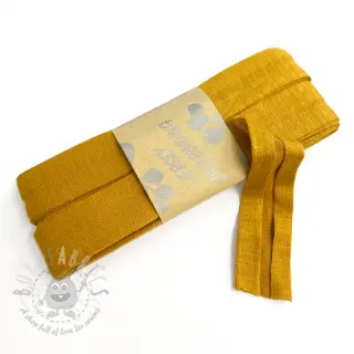 Omvouwelastiek viscose 3 m ochre