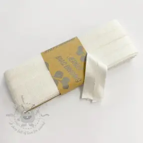 Omvouwelastiek viscose 3 m off white