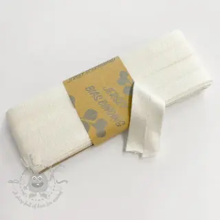 Omvouwelastiek viscose 3 m off white
