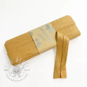 Omvouwelastiek viscose 3 m mustard