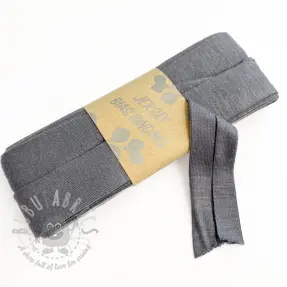 Omvouwelastiek viscose 3 m grey