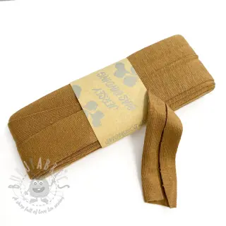 Omvouwelastiek viscose 3 m dark camel