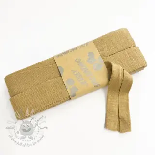 Omvouwelastiek viscose 3 m camel