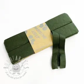 Omvouwelastiek viscose 3 m army