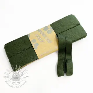 Omvouwelastiek viscose 3 m army
