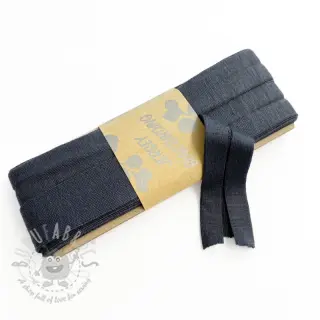 Omvouwelastiek viscose 3 m anthracite