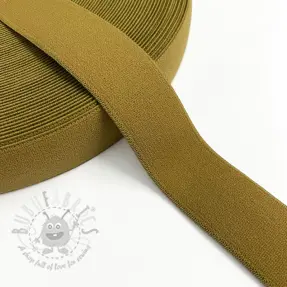 Glad elastiek 3 cm golden brown