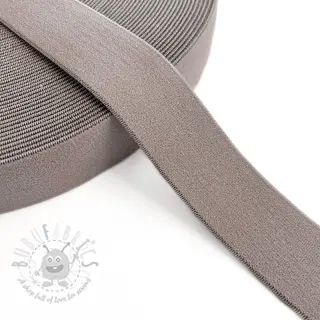 Glad elastiek 3 cm taupe
