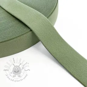Glad elastiek 3 cm old green