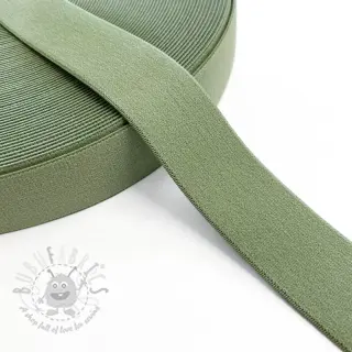 Glad elastiek 3 cm old green