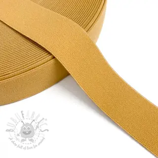 Glad elastiek 3 cm old yellow