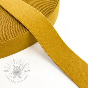Glad elastiek 3 cm ochre