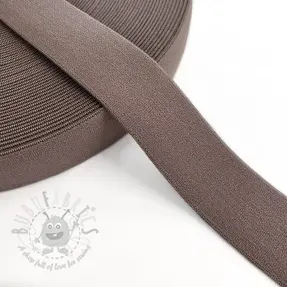 Glad elastiek 3 cm mauve
