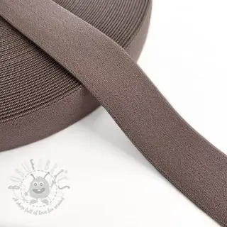 Glad elastiek 3 cm mauve