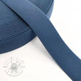 Glad elastiek 3 cm dark jeans