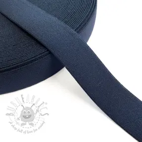Glad elastiek 3 cm dark blue
