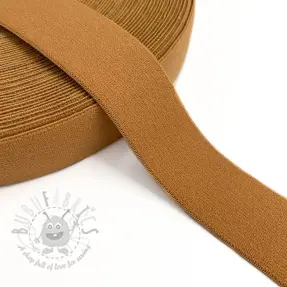 Glad elastiek 3 cm cognac