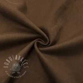 Suèdestof stretch dark brown