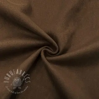 Suèdestof stretch dark brown