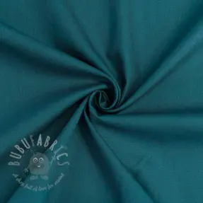 Katoenen popeline dark cyan