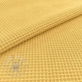 Katoen met wafelbinding soft yellow