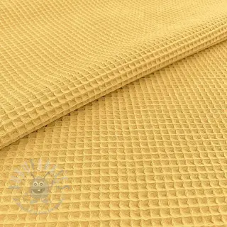 Katoen met wafelbinding soft yellow