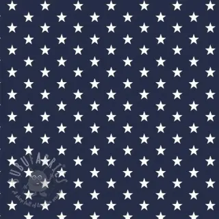 Katoenen stof Petit stars navy