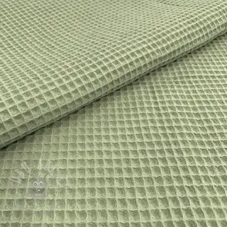 Katoen met wafelbinding dark mint