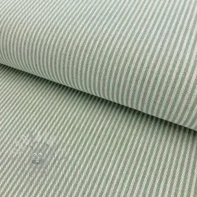 Decoratiestof DOBBY Colored stripe soft green