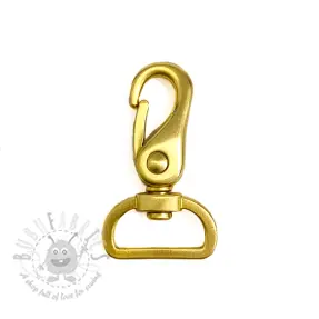 Metalen Karabijnhaak 25 mm gold