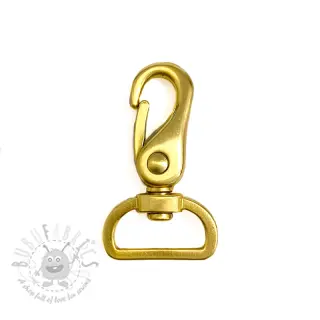 Metalen Karabijnhaak 25 mm gold