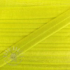 Omvouwelastiek 15 mm neon yellow