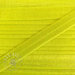Omvouwelastiek 15 mm neon yellow