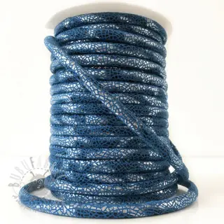 Suède koord Glitter blue