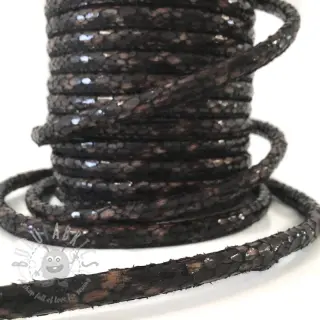 Koord kunstleer Snake choco