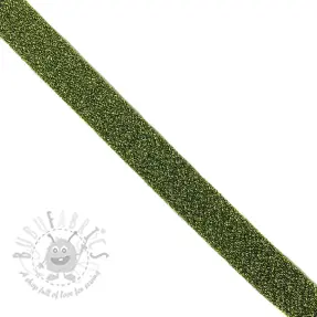 Biaisband LUREX green