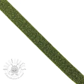 Biaisband LUREX green