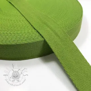 Tassenband katoen 4 cm lime