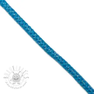 Lurexkoord 10 mm aqua