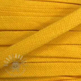 Katoenen koord plat 15 mm yellow