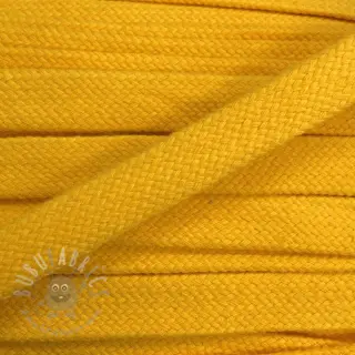 Katoenen koord plat 15 mm yellow