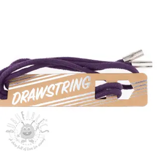 Koordje voor capuchon met eindkapjes 115 cm HEAD2 violet