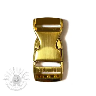 Metalen Gesp Drietand 25 mm gold
