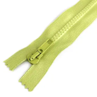 Zips kostený deliteľný 70 cm lime