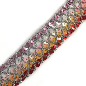 Lint Sequin MULTI red