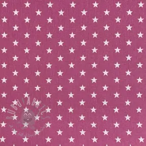 Katoenen stof Petit stars mauve